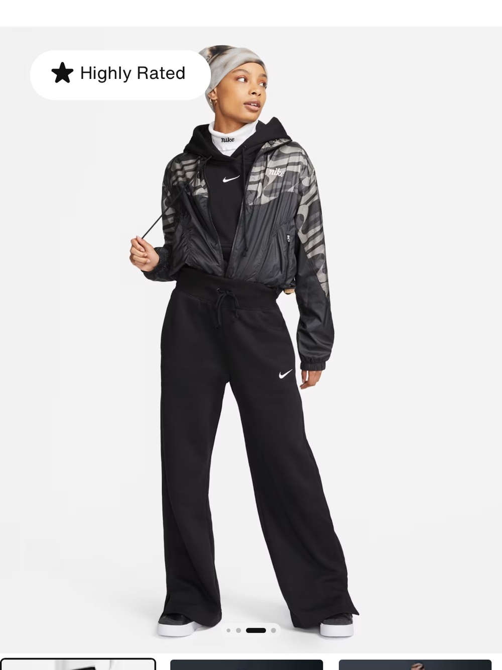 Nike Phoenix Wide Leg Sweatpants - Picture 6 of 6